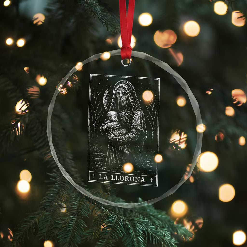 La Llorona Crystal Glass Ornament Tarot Card Horror Death Occult Mexican Folklore Halloween TS10