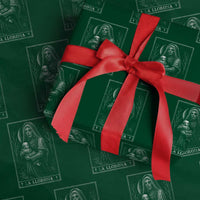 La Llorona Wrapping Paper Roll Tarot Card Horror Death Occult Mexican Folklore Halloween - Wonder Print Shop