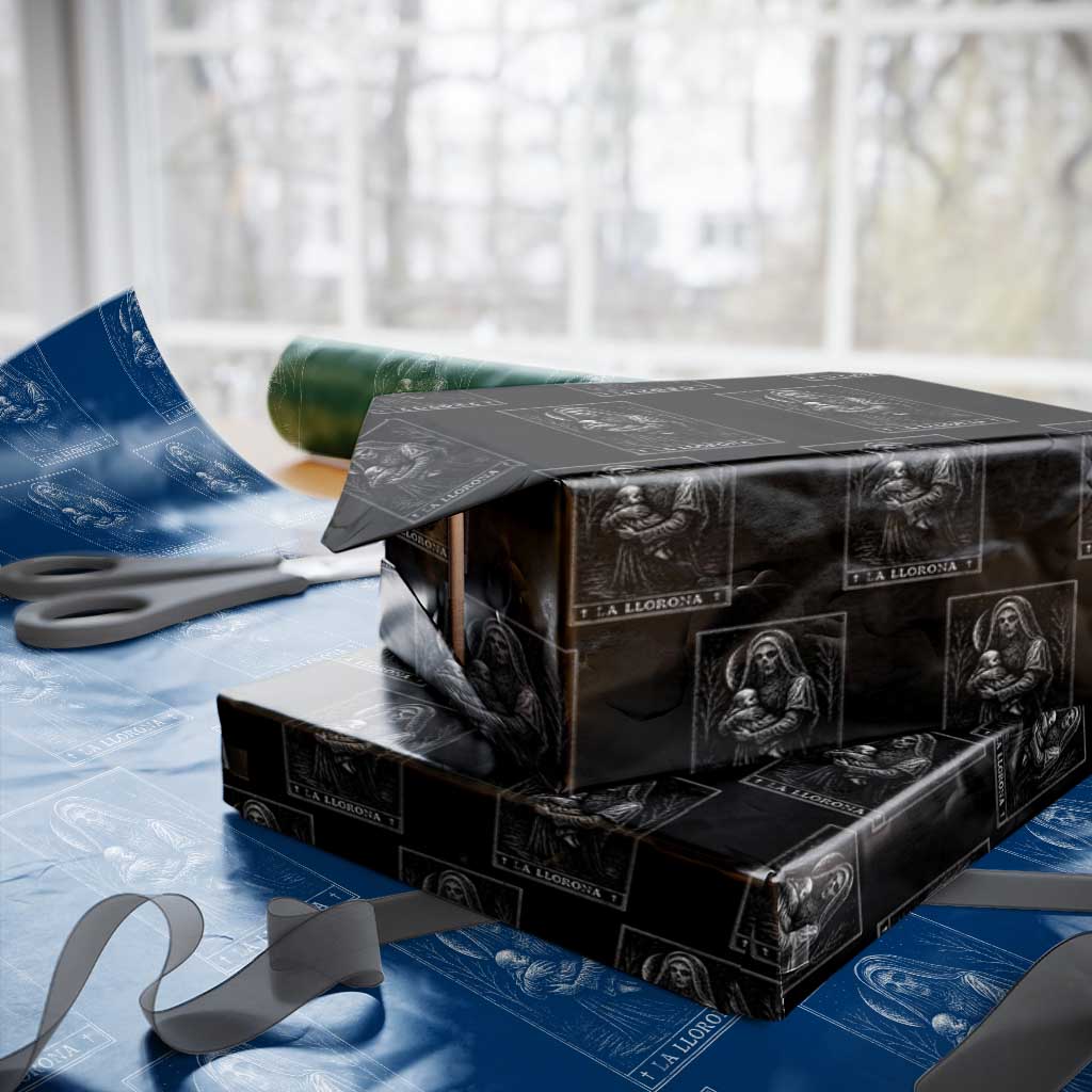 La Llorona Wrapping Paper Roll Tarot Card Horror Death Occult Mexican Folklore Halloween - Wonder Print Shop