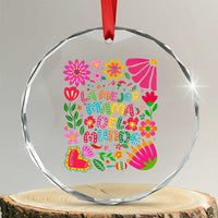 La Mejor Mama Del Mundo Crystal Glass Ornament Dia de las Madres Regalo Gift