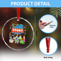 Lab Story Every Test Tells a Story Lab Week 2026 Crystal Glass Ornament Science Characters Lab Techs Medical Laboratory