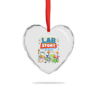Lab Story Every Test Tells a Story Lab Week 2026 Heart Crystal Glass Ornament Science Characters Lab Techs Medical Laboratory