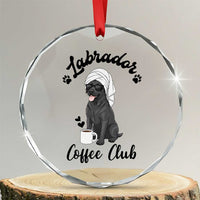 Labrador Coffee Club Crystal Glass Ornament Funny Dog Lover Gift - Wonder Print Shop