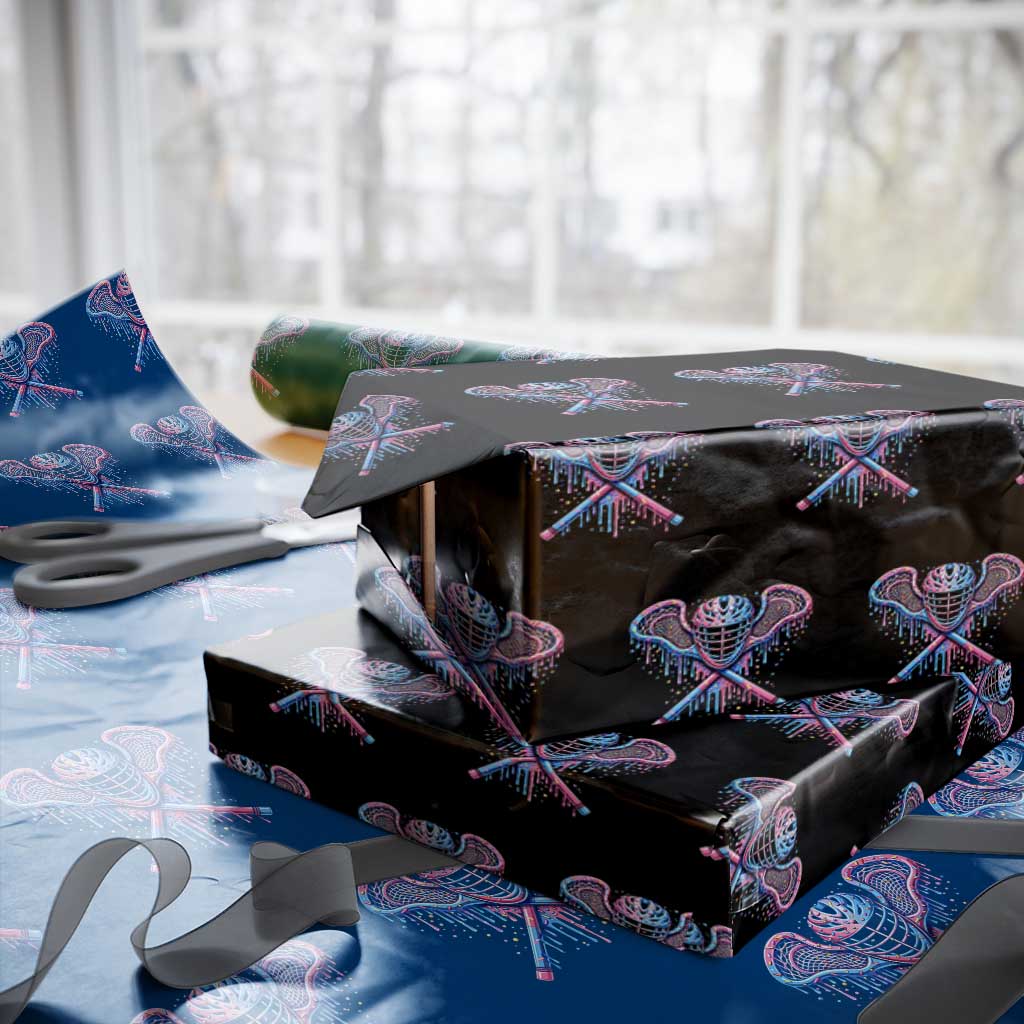 Lacrosse Drip Ice Cream Lax Helmet Sticks Sport Player Wrapping Paper Roll
