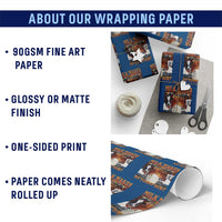 Lactose Intolerant Meme Wrapping Paper Roll Milk Makes My Tummy Hurt Vintage Bootleg Graphic
