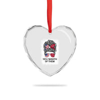 Lakota And American Pride Heart Crystal Glass Ornament Im Both Of Them Oglala Native Heritage