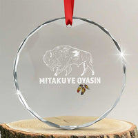 Lakota Tribe Teton Sioux Nation Native American Pride Crystal Glass Ornament