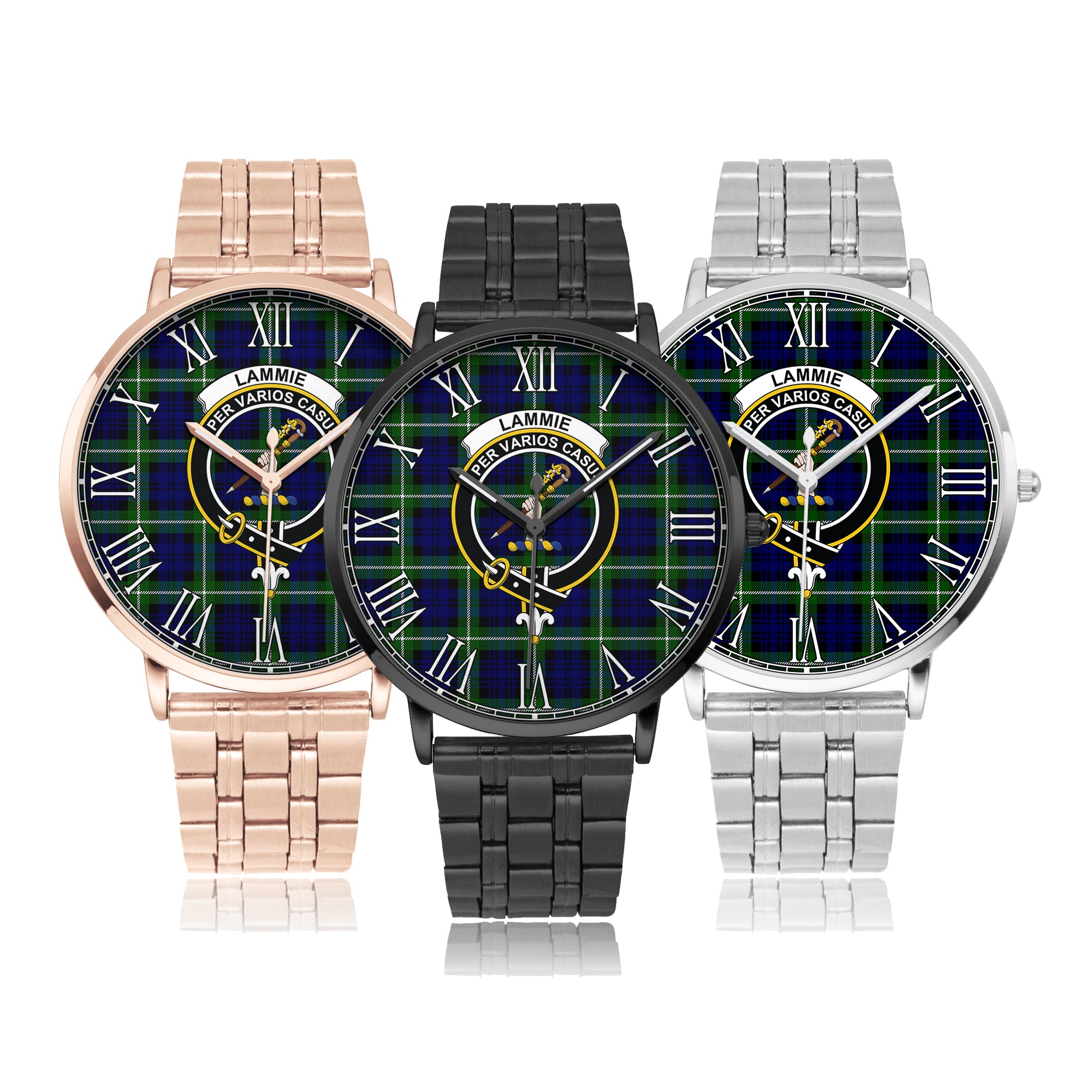 lammie-family-crest-quartz-watch-with-stainless-steel-trap-tartan-instafamous-quartz-stainless-steel-watch