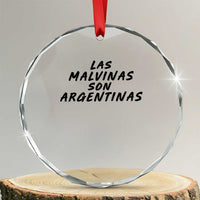 Las Malvinas Son Argentinas Crystal Glass Ornament Political Statement