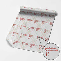 Last Christmas As A Miss Wrapping Paper Roll Bride To Be Future Mrs Xmas Engaged Gift - Wonder Print Shop