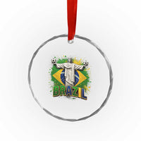 Latin Pride Christ The Redeemer Graphic Crystal Glass Ornament Brazilian Football 2026
