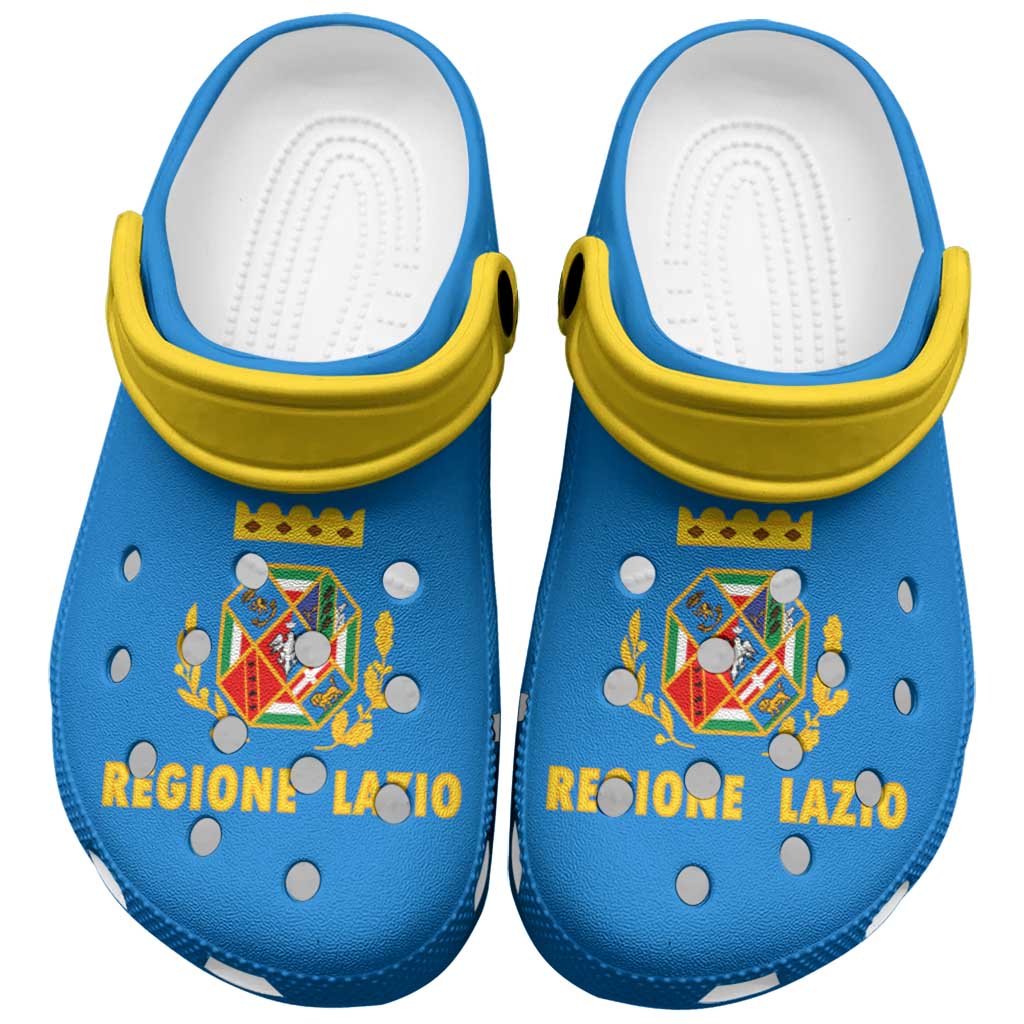 Lazio Italy Clogs Shoes Flag Color Inspiration - Wonder Print Shop