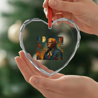 Lead Like Harriet Heart Crystal Glass Ornament Black History Month Juneteenth Quote - Wonder Print Shop