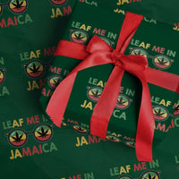 Leaf Me In Jamaica Wrapping Paper Roll Funny Weed Stoner Marijuana Jamaican Rasta Reggae - Wonder Print Shop