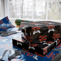 League And Chill Wrapping Paper Roll Funny Gaming Quote Gift For Gamer - Wonder Print Shop