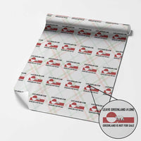 Leave Greenland Alone Polar Bear Protest Wrapping Paper Roll Not For Sale Patriotic Flag