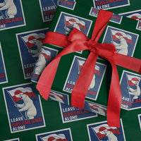 Leave Greenland Alone Polar Bear Resist Wrapping Paper Roll Vintage Patriotic Propaganda Sovereignty Protest