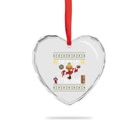 Leg Lamp Christmas Heart Crystal Glass Ornament Funny Ugly Xmas Fra Gee Lay - Wonder Print Shop