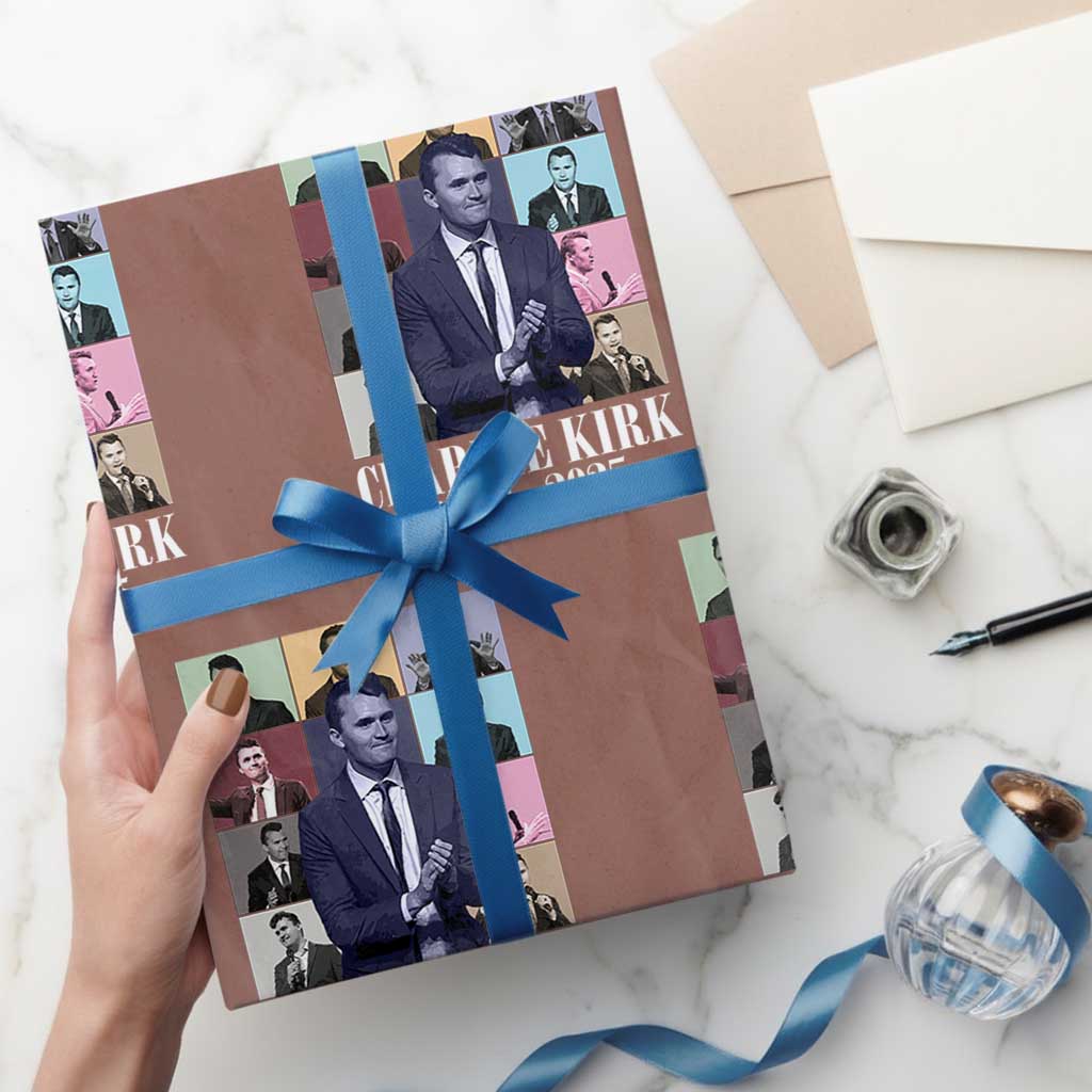 Legacy of Charlie Kirk Wrapping Paper Roll 1993 2025 Memorial Pop Art Tribute Graphic - Wonder Print Shop