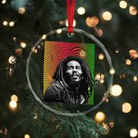 Legend Bob Crystal Glass Ornament One Love The Reggae Vintage Graphic - Wonder Print Shop