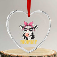 Legend Dairy Mommy Heart Crystal Glass Ornament Funny Farmer Milk Joke Cow Mothers Day - Wonder Print Shop