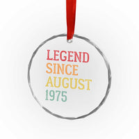 Legend Since August 1975 Crystal Glass Ornament Vintage Retro 50th Birthday Gifts TS10