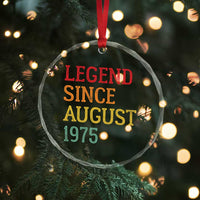 Legend Since August 1975 Crystal Glass Ornament Vintage Retro 50th Birthday Gifts TS10