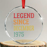 Legend Since December 1975 Crystal Glass Ornament Vintage Retro 50th Birthday Gifts TS10