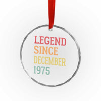 Legend Since December 1975 Crystal Glass Ornament Vintage Retro 50th Birthday Gifts TS10