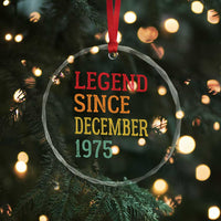 Legend Since December 1975 Crystal Glass Ornament Vintage Retro 50th Birthday Gifts TS10