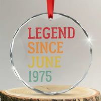 Legend Since June 1975 Crystal Glass Ornament Vintage Retro 50th Birthday Gifts TS10