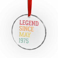 Legend Since May 1975 Crystal Glass Ornament Vintage Retro 50th Birthday Gifts TS10