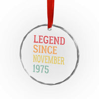 Legend Since November 1975 Crystal Glass Ornament Vintage Retro 50th Birthday Gifts TS10