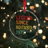 Legend Since November 1975 Crystal Glass Ornament Vintage Retro 50th Birthday Gifts TS10