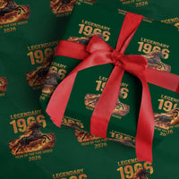 Legendary 1966 Year of the Fire Horse Wrapping Paper Roll Fiery 2026 Zodiac Birthday Gift - Wonder Print Shop