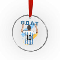 Legendary Number 10 Crystal Glass Ornament Goat Of Soccer Gift For Fans