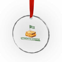 Legendary Pimento Cheese Sandwich Golf Snack Crystal Glass Ornament Funny Georgia Southern Golfing Traditions Fan Humor