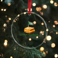 Legendary Pimento Cheese Sandwich Golf Snack Crystal Glass Ornament Funny Georgia Southern Golfing Traditions Fan Humor