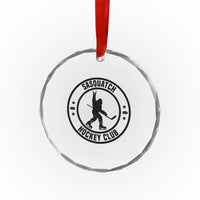 Legendary Sasquatch Hockey Club Crystal Glass Ornament Funny Ice Hockey Gift - Wonder Print Shop