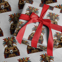 Legendary Tribal Soccer Warrior Wrapping Paper Roll Football Lover