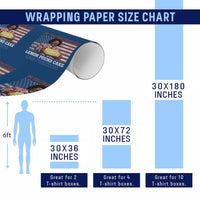 Lemon Pound Cake And Freedom Wrapping Paper Roll 4th of July Hip Hop Edgy Humor Rap Fan