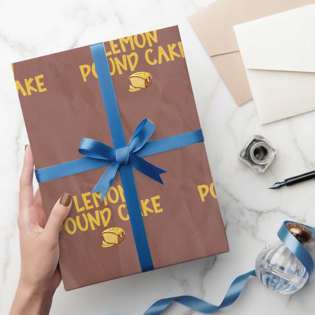 Lemon Pound Cake Team Wrapping Paper Roll Viral Meme Dessert Parody Internet Culture Fans