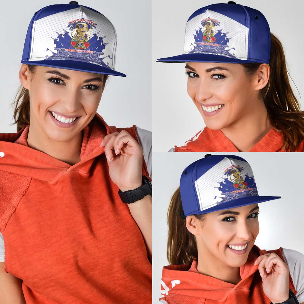 Les Grenadiers Haiti Football Snapback Cap 2026 Nou Retounen White Version - Wonder Print Shop