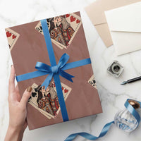 Lesbian Pride Wrapping Paper Roll Vintage Kissing Cards Sapphic Art - Wonder Print Shop