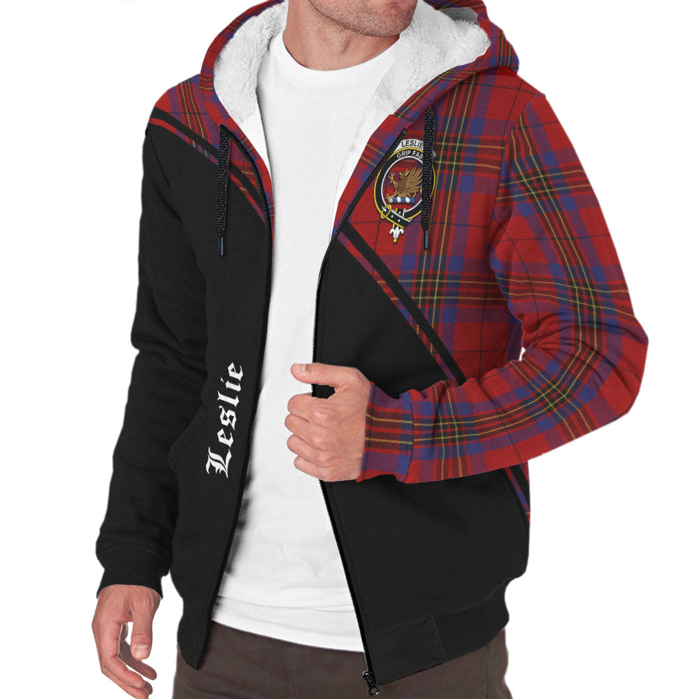leslie-red-tartan-plaid-sherpa-hoodie-family-crest-tartan-fleece-hoodie-curve-style