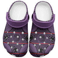 Lesotho Seanamarena Clogs Shoes Basotho Traditional Blanket Style - Violet - Wonder Print Shop