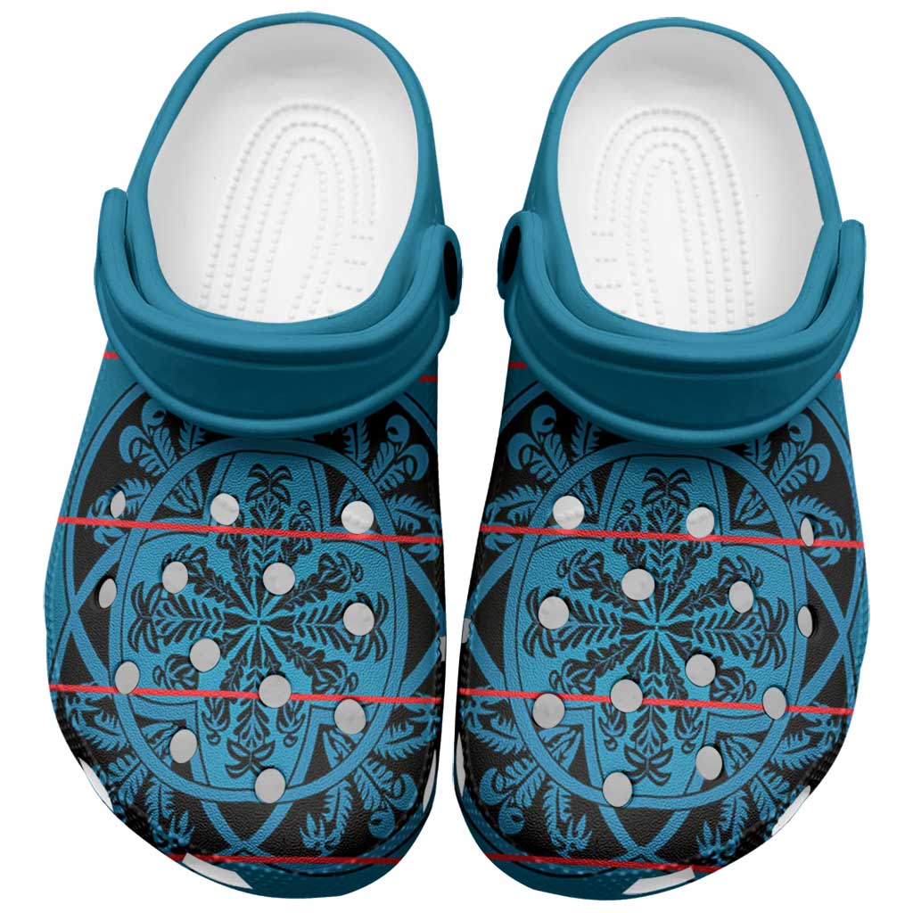 Lesotho Seanamarena - Kharetsa Clogs Shoes Basotho Traditional Blanket Style - Wonder Print Shop