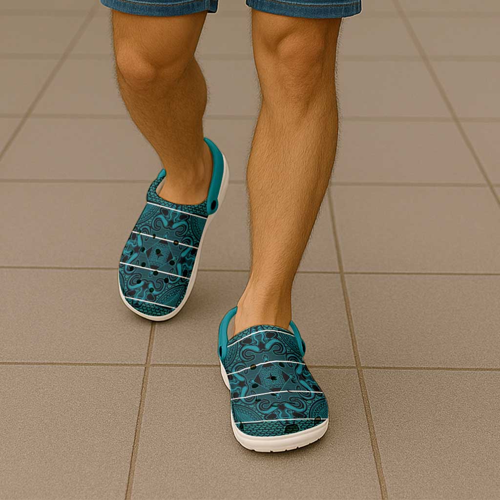 Lesotho Seanamarena - Motlatsi Clogs Shoes Basotho Traditional Blanket Style - Lesotho Breeze - Wonder Print Shop