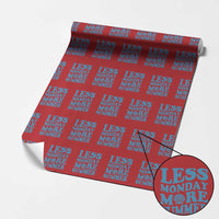Less Monday More Summer Wrapping Paper Roll Retro Beach Seashell Graphic