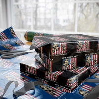 Let Dirt Fly And Freedom Ring Wrapping Paper Roll 4th of July Dirt Bike American Flag